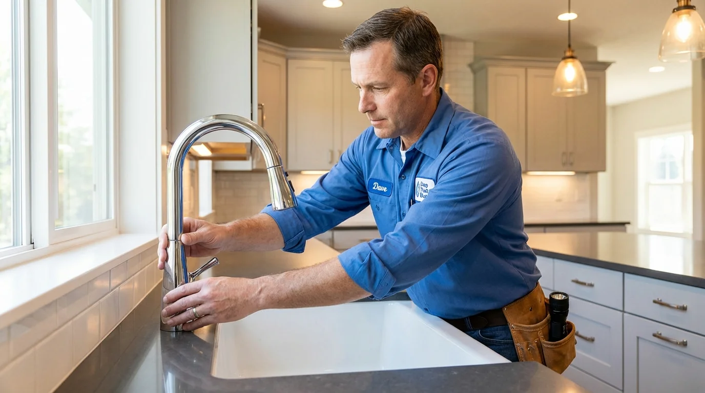 Kitchen faucet installation by Johns Plumbing LLC in Pocatello
