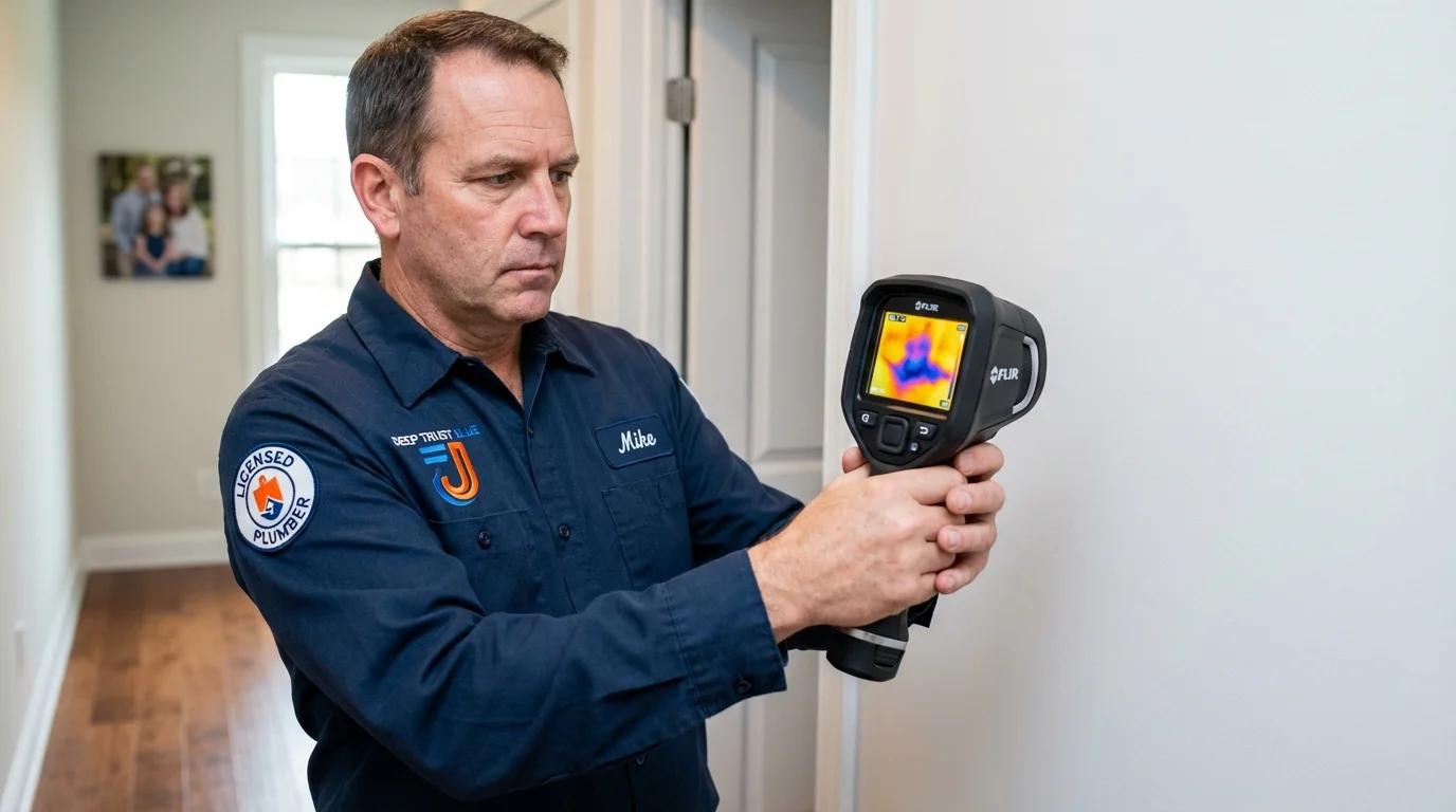 Thermal imaging leak detection by Johns Plumbing LLC in Pocatello